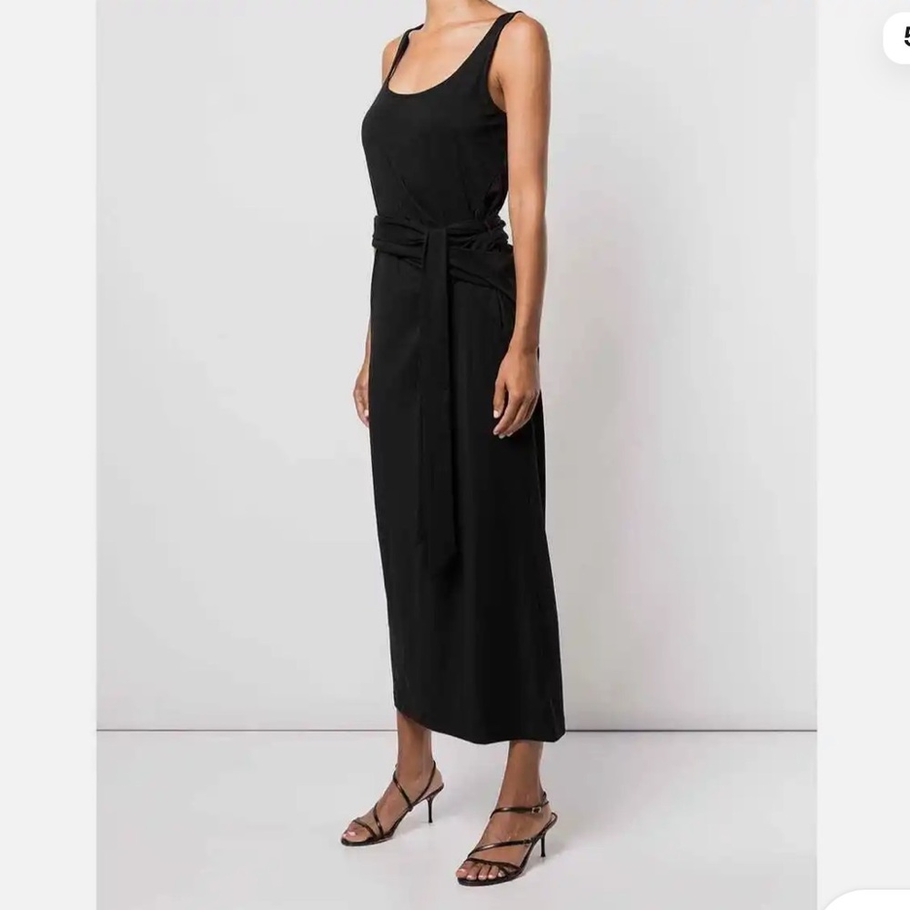 VINCE BNWT tiewaist cotton dress size medium - Picture 2 of 4